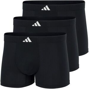 Adidas Mens Active Flex Cotton Boxer Briefs (Pack of 3) / Black